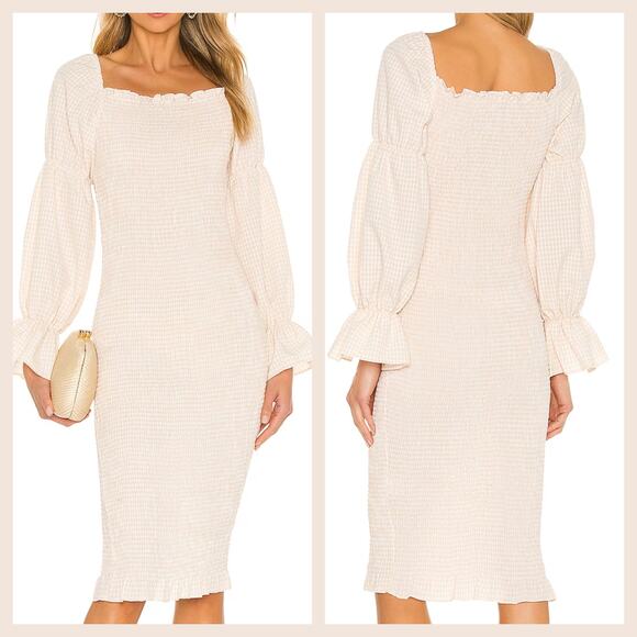 SNDYS Courtney Midi Dress NWT Medium - Picture 6 of 6